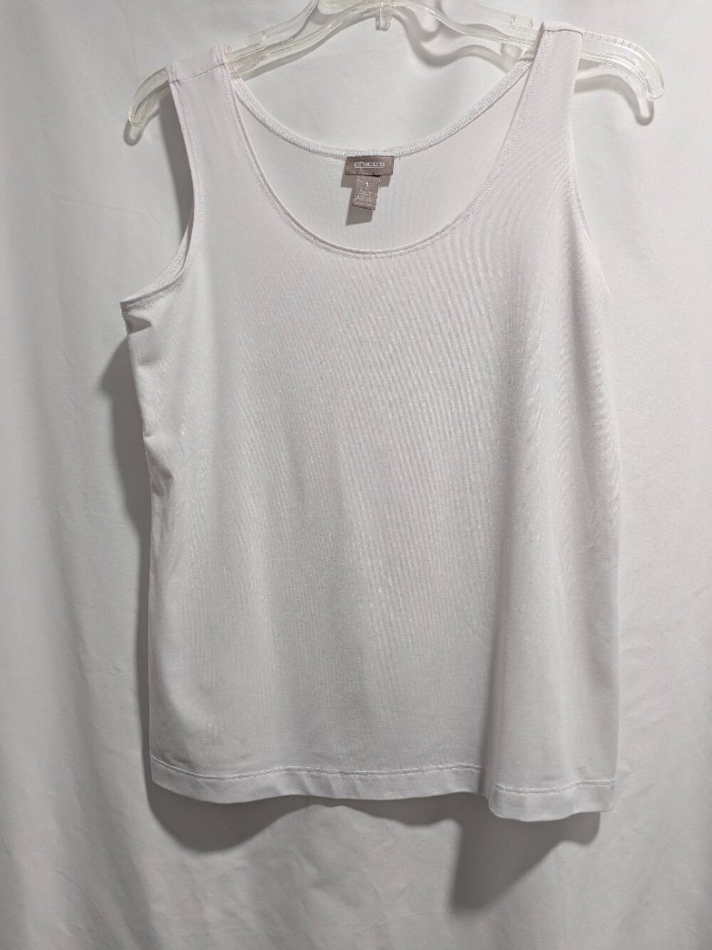 Chico's white scoop neck tank top